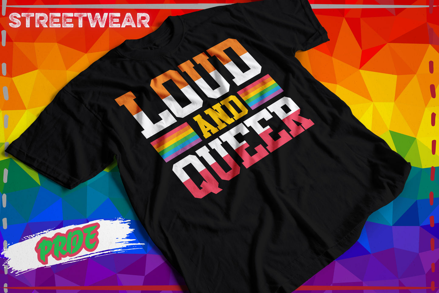 🔊🏳️🌈 Camiseta “Loud and Queer” – Orgullo que se escucha